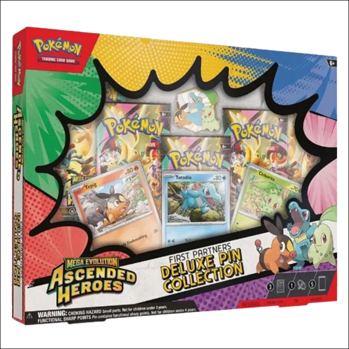 asc-pin Pokemon ME2.5: Ascended Heroes Deluxe Pin Collection - First Partners - Afbeelding 1